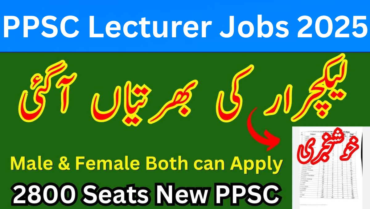 You are currently viewing PPSC Lecturer Jobs 2025 – Great Opportunity! Apply Now for Eligibility, Syllabus & Last Date Info