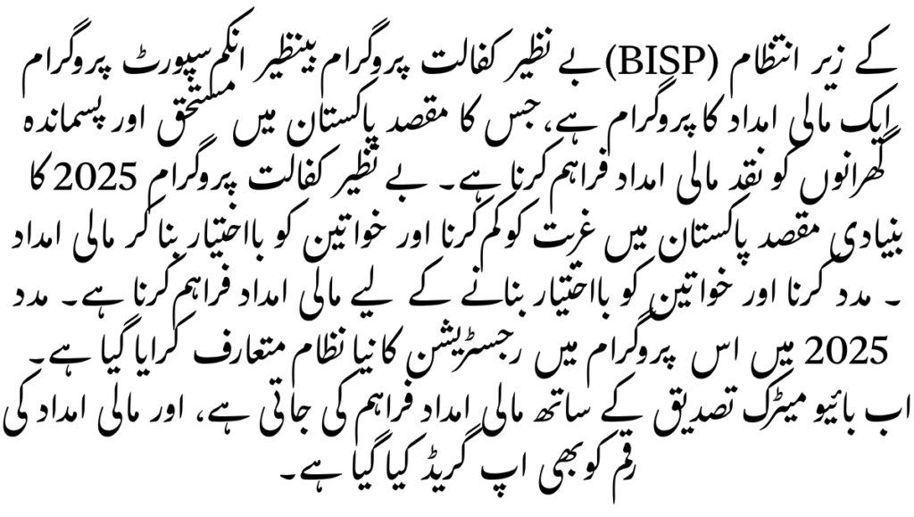 Benazir Kafaalat Program 2025: Comprehensive Guide to Registration, Eligibility & Payment Updates