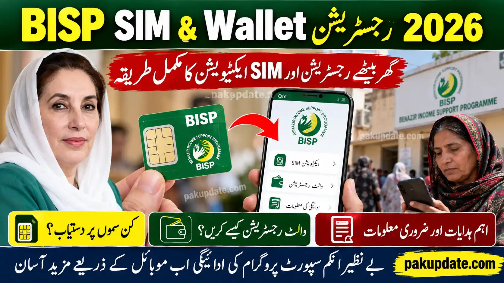 BISP SIM & Wallet Registration 2026 – Benazir SIM Activation Guide